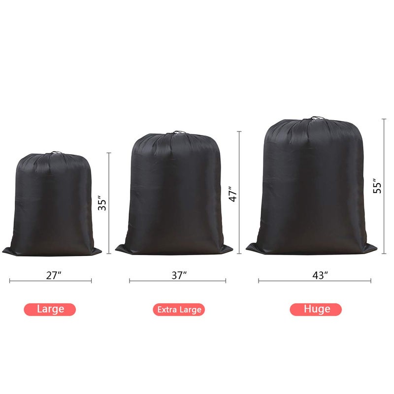 IWEIK Multipurpose Extra Large Laundry Bag Storage Bag (43"x55", Black) - Image 5